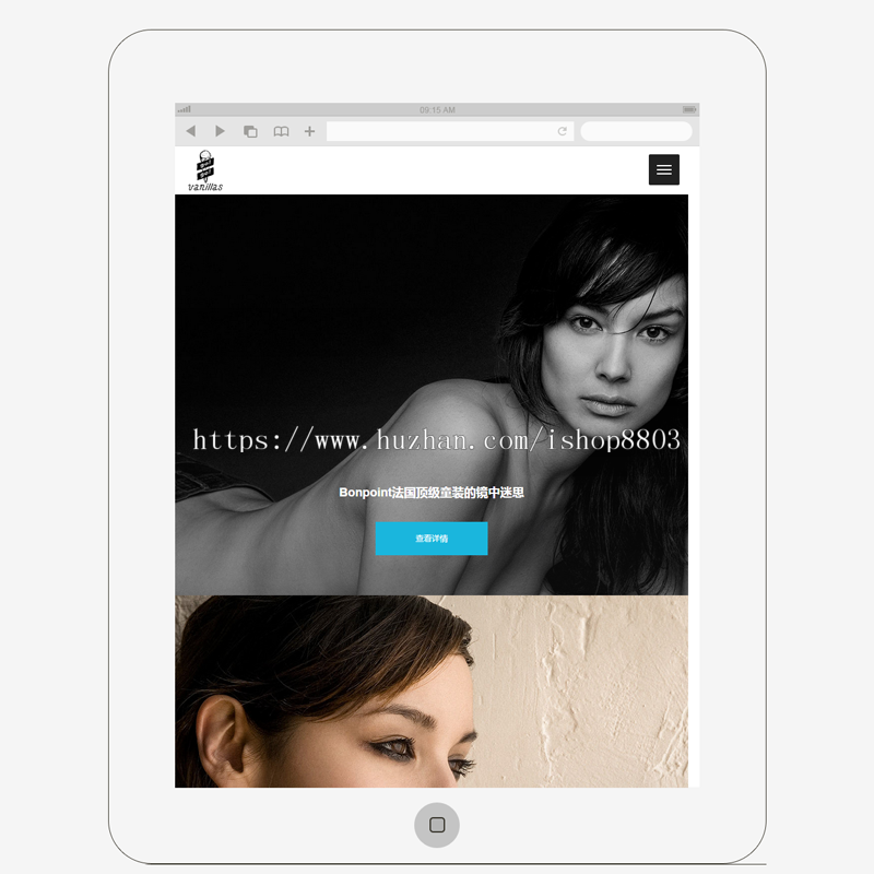 帝国CMS模板 HTML5响应式画廊产品展示婚纱摄影网站源码 自适应手机